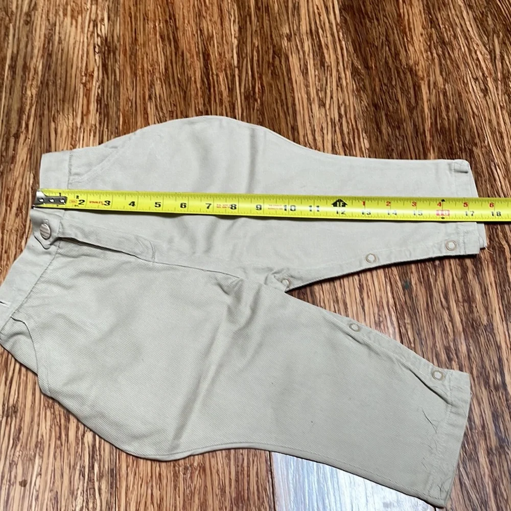Vintage baby boy khaki snap leg pants size XL